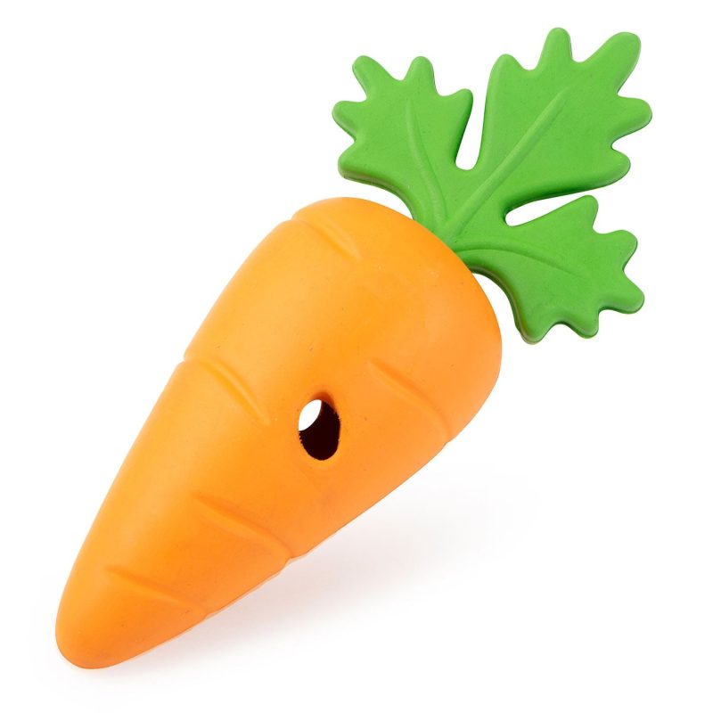Jeffers Natural Rubber Baby Carrot Treat Dispensing Dog Chew Toy - Image 5