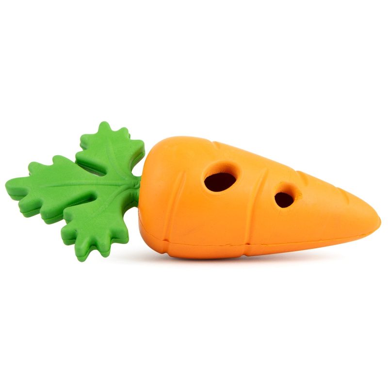 Jeffers Natural Rubber Baby Carrot Treat Dispensing Dog Chew Toy - Image 6