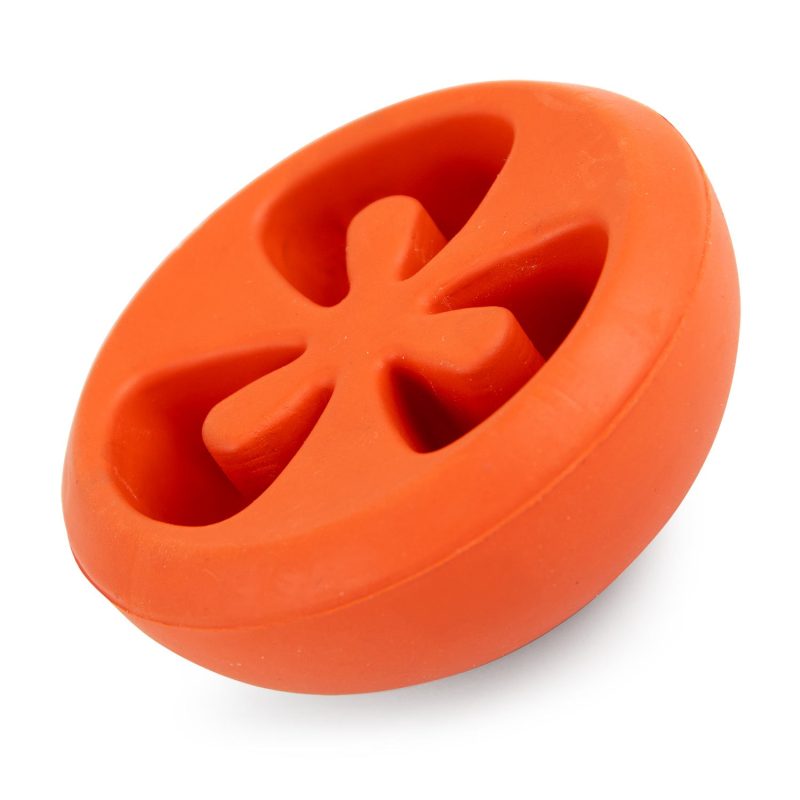 Jeffers Natural Rubber Tomato Shape Dog Chew Toy for Medium-Chewers - Image 4
