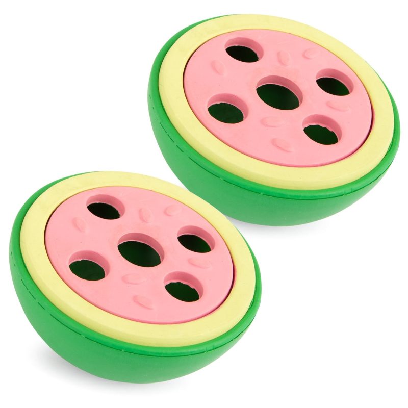 Jeffers Natural Rubber Watermelon Treat Dispensing Dog Toy with Vanilla Scent - Image 7