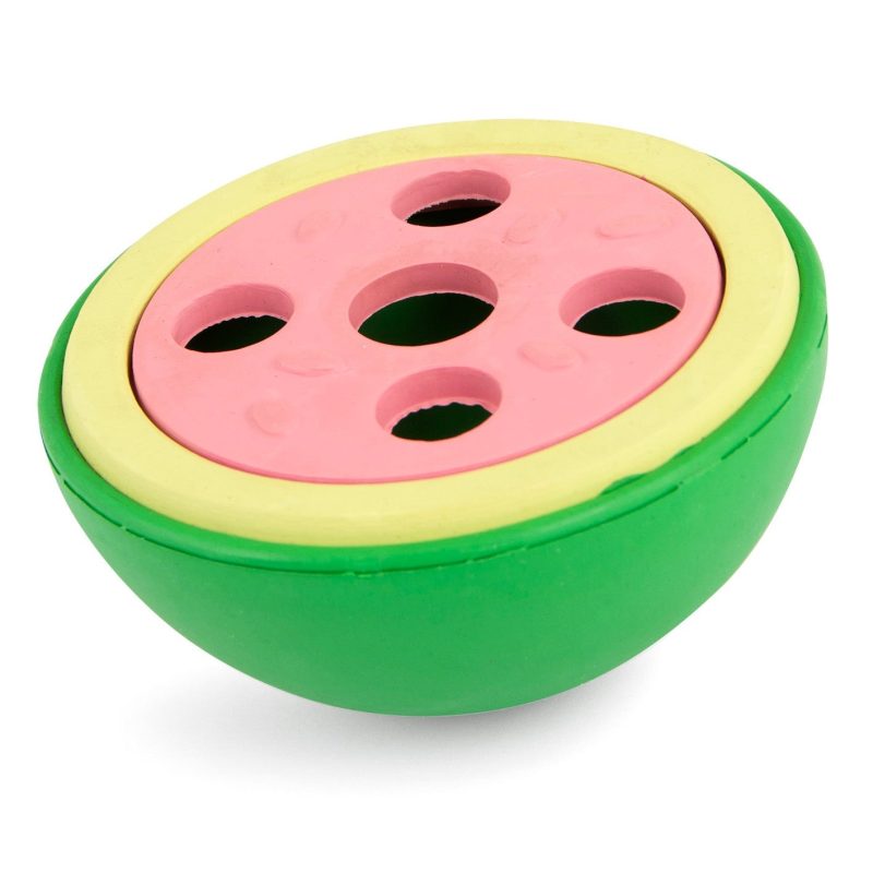 Jeffers Natural Rubber Watermelon Treat Dispensing Dog Toy with Vanilla Scent - Image 5