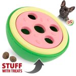 Jeffers Natural Rubber Watermelon Treat Dispensing Dog Toy with Vanilla Scent