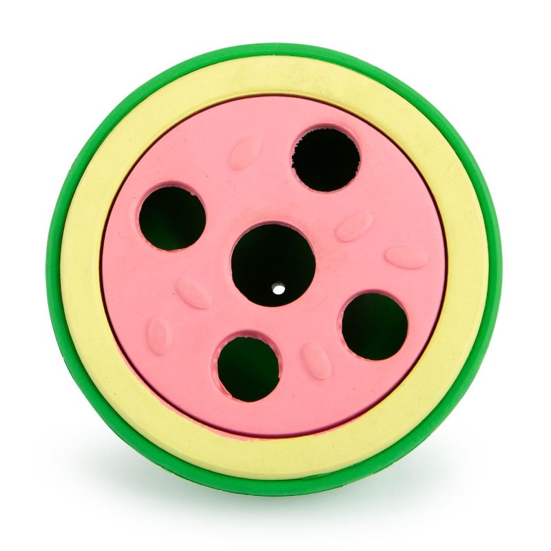 Jeffers Natural Rubber Watermelon Treat Dispensing Dog Toy with Vanilla Scent - Image 6