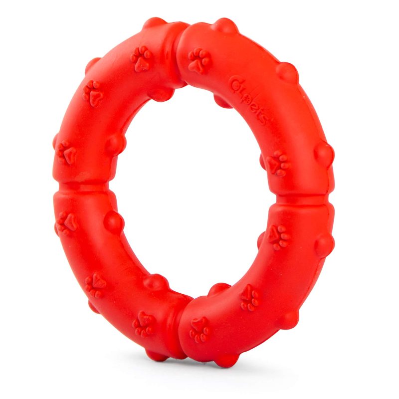 Jeffers Natural Rubber Ring Tugger Dog Toy for Healthy-Chewing Habits - Image 2