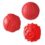 Jeffers Balls Natural Rubber Dog Chew Toys, 3 pc, Medium