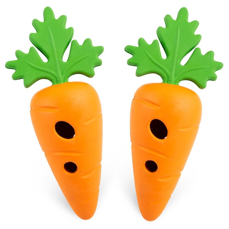 Jeffers Natural Rubber Baby Carrot Treat Dispensing Dog Chew Toy - Image 7