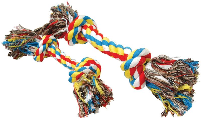 Jeffers Multi-Colored Braided Rope Bone Tug Toy for Dogs - Image 3